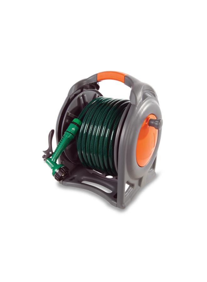 2-in-1 Hose Reel Set Multicolor 1/2inch x 30m + 1/2inch x 1.5m