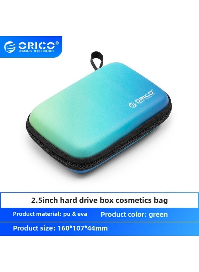 Mobile Hard Disk Storage Bag Mobile Hard Disk Protection Cover Hard Disk Packaging Box Hard Disk Storage Box Hard Disk Protection Box-Color:2.5 Inch Hard Disk Storage Bag "green" HXC25  - Image 1