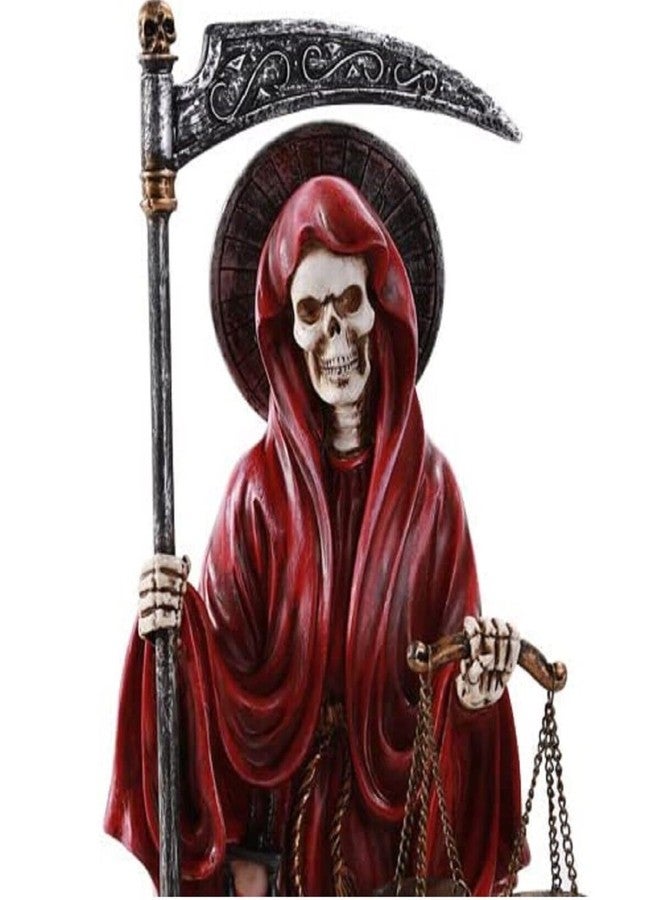 Pacific Giftware Santa Muerte Saint of Holy Death Standing Religious Statue 10 Inch (Red) Love Passion Relationship - Image 3