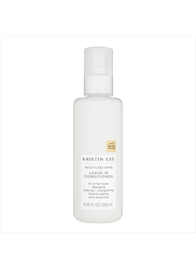 Kristin Ess Hair Weightless Shine Leave-In Conditioner Spray for Dry Damaged Hair, Detangler Spray, Softening + Strengthening, Moisture Sealing, Paraben and Phthalate Free, 8.45 fl. oz.  - Image 1