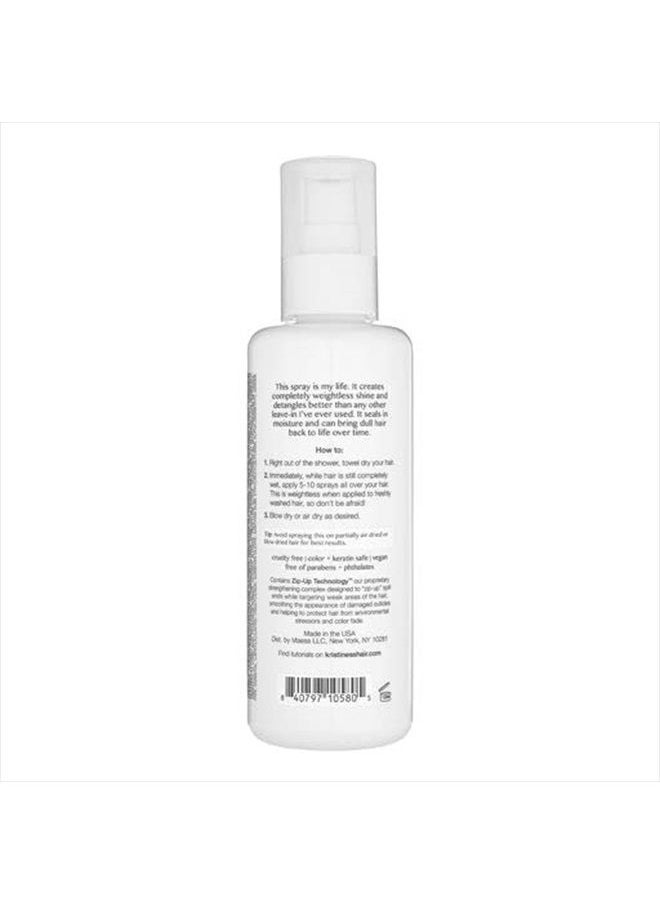 Kristin Ess Hair Weightless Shine Leave-In Conditioner Spray for Dry Damaged Hair, Detangler Spray, Softening + Strengthening, Moisture Sealing, Paraben and Phthalate Free, 8.45 fl. oz.  - Image 2