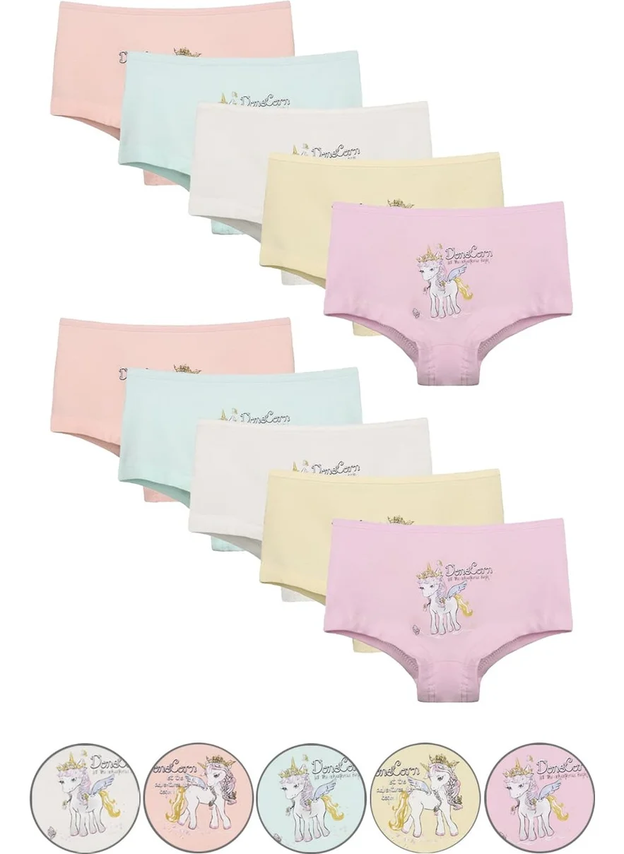 دونيلا 10 Pack Colorful Girls' Shorts - 4671PB6