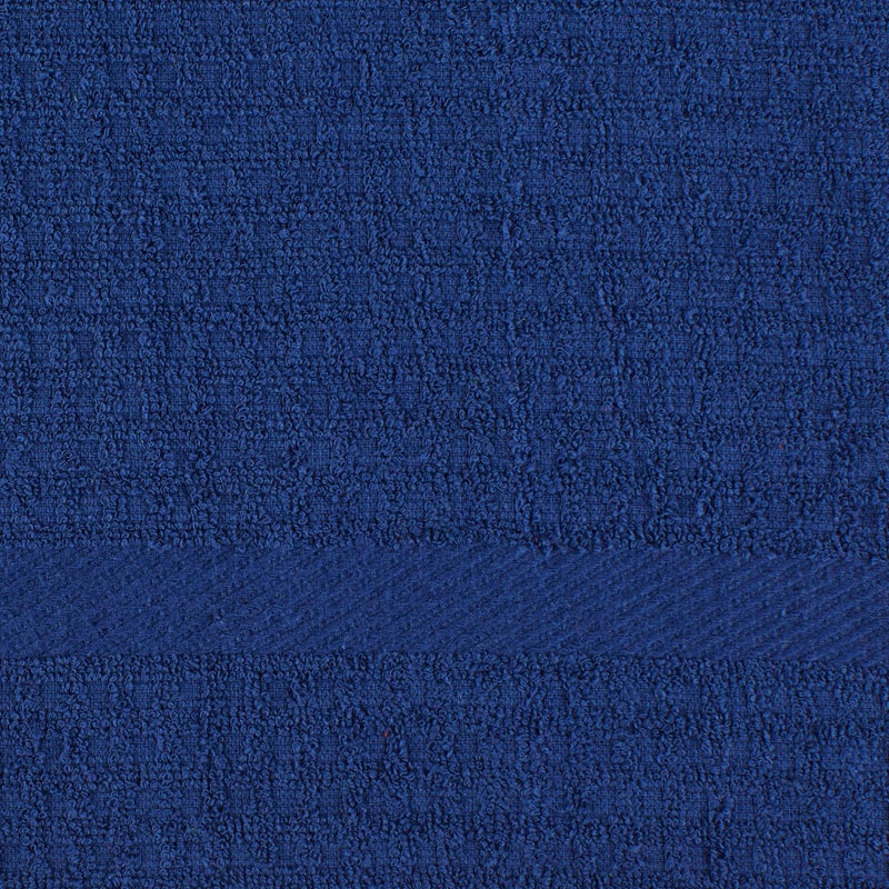 DII Basic Terry Collection Waffle Dishtowel Set  15x26  Solid Nautical Blue  4 Piece - Image 4