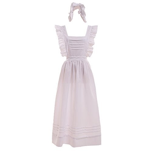 GRACEART Edwardian Victorian Maid Pinafore Apron Style-1(Thickiy ronior Fabric) - Image 1