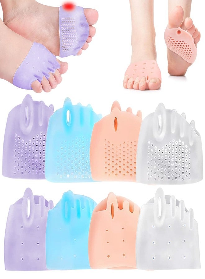 Kunal 4 Pairs Silicone Toe Separators,Bunion Correctors for Men/Women - Soft Breathable Gel Cushions to Straighten Overlapping & Crooked Toes, Hallux Valgus Relief - Image 1