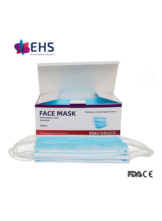 NIBEMINENT 50-Piece EHS 3 Ply Disposable Face Mask - Image 4