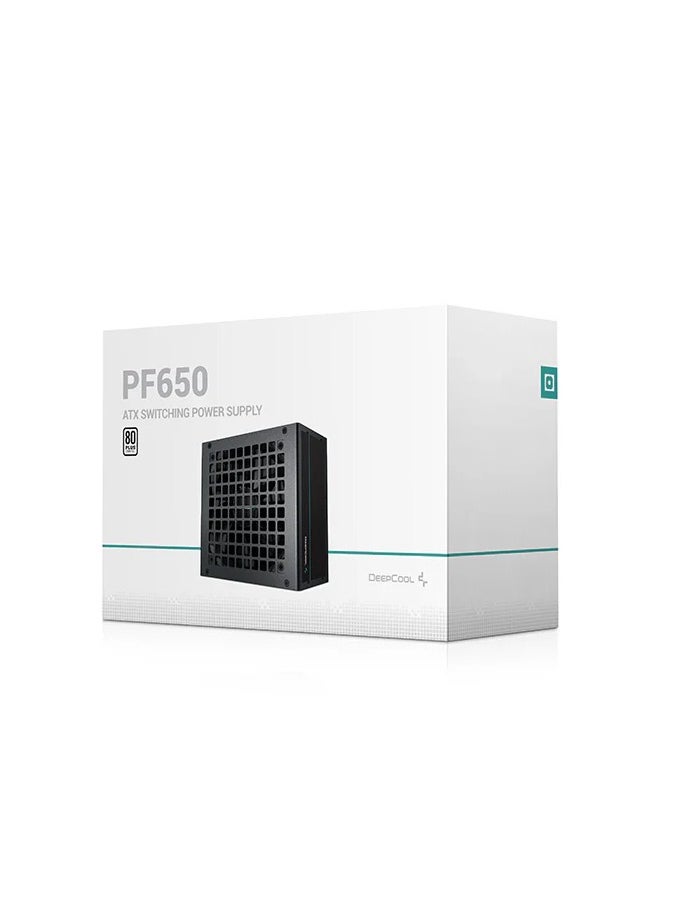 DEEPCOOL - PF650 80 PLUS Standard Power Supply, 650W Reliable Output, Stable Performance, Low-Noise Cooling, High Efficiency, and Affordable PSU for Gaming and Workstation PC Builds - Image 1
