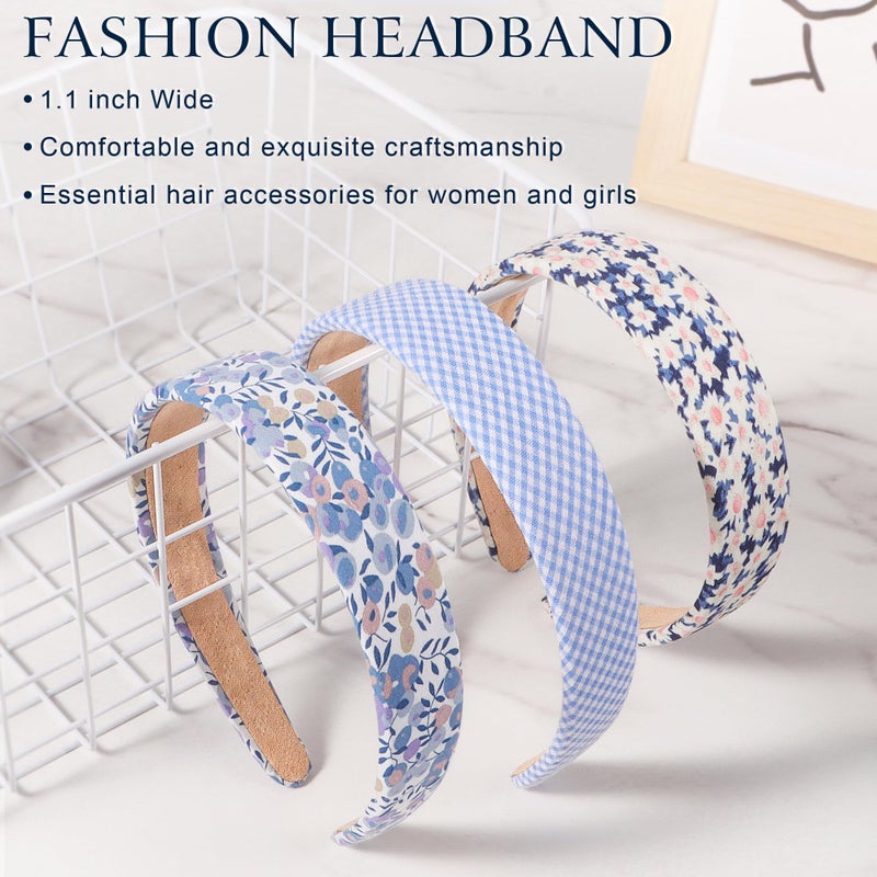 DiyJibb Headbands for Women - 1 Inches Wide Headbands - Solid Color Headband Fashion Hair Accessories- Trendy Women Girls Non Slip Fashion Hair Bands- Thick Elastic Hair Bands for Women's Hair 6PCS - Image 3