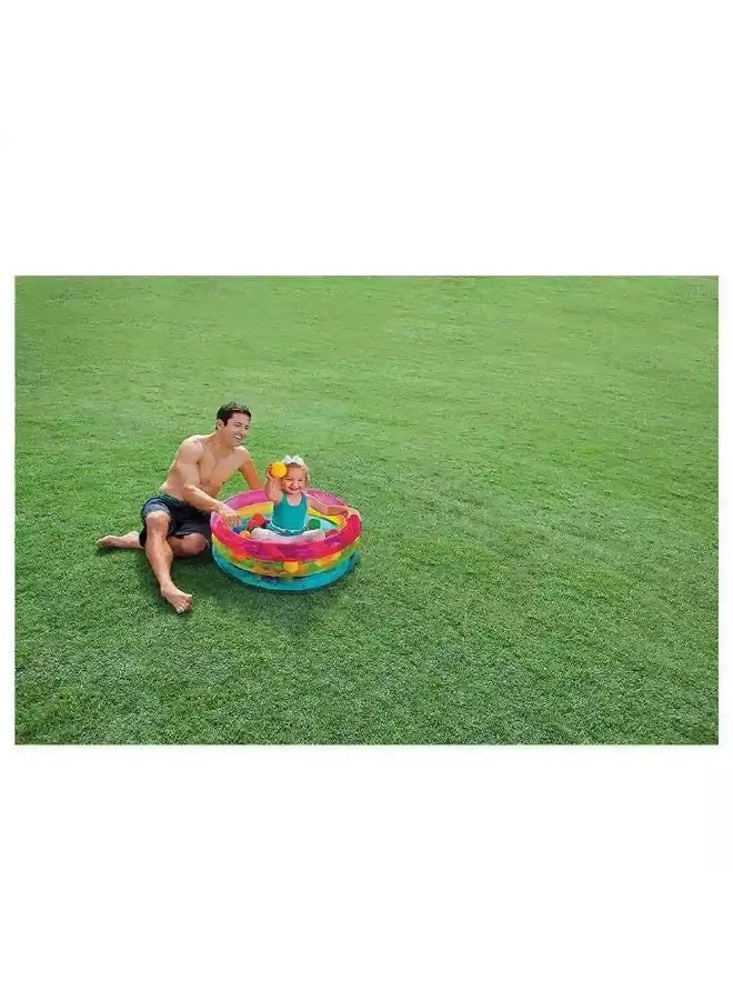 Intex Classic ring Baby Ball Pit with 50 balls for 1 to 3 Years Age Kid - Image 3