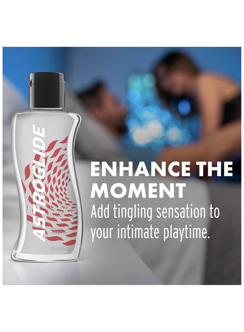 ASTROGLIDE Water Based Lube (5oz), Quiver Personal Lubricant, Arousal Sex Lube Adds Sensations for Men, Women and Couples, and Easy Clean-Up - Image 3