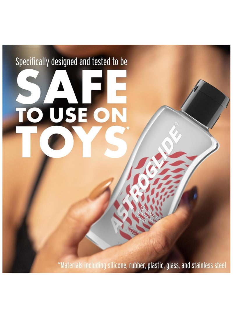 ASTROGLIDE Water Based Lube (5oz), Quiver Personal Lubricant, Arousal Sex Lube Adds Sensations for Men, Women and Couples, and Easy Clean-Up - Image 4