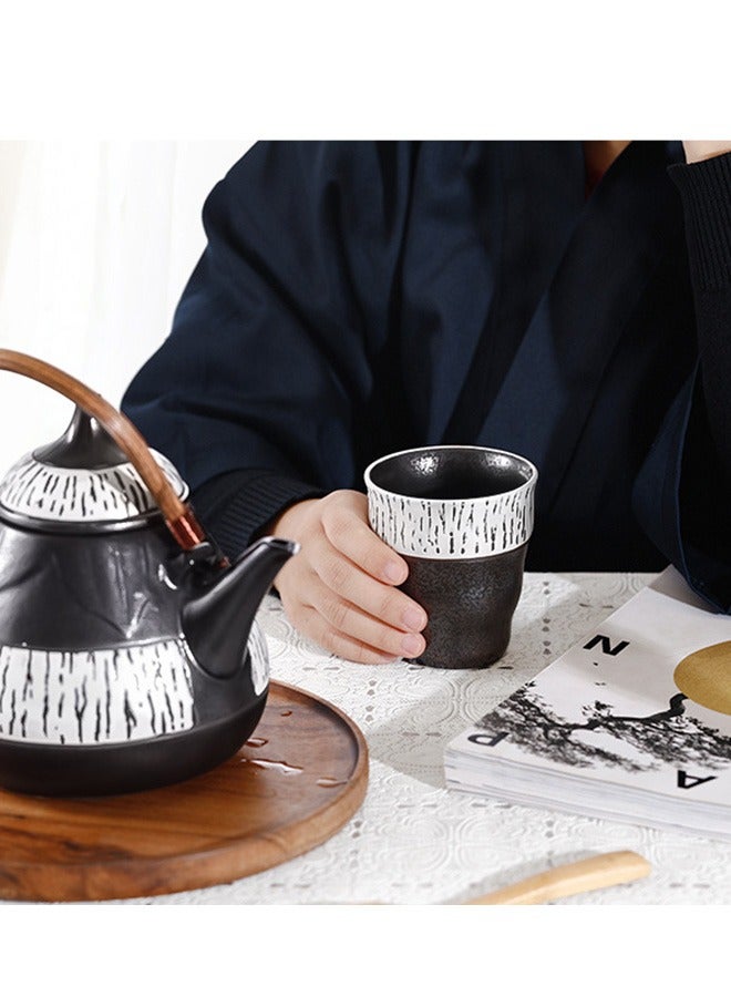 HOOPZOZA Ceramic Coffee Cup Mug for Tea Cup Handmade Stoneware Mug 200ML - Image 3