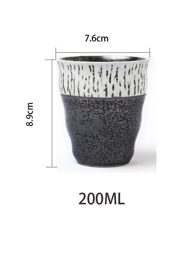 HOOPZOZA Ceramic Coffee Cup Mug for Tea Cup Handmade Stoneware Mug 200ML - Image 4