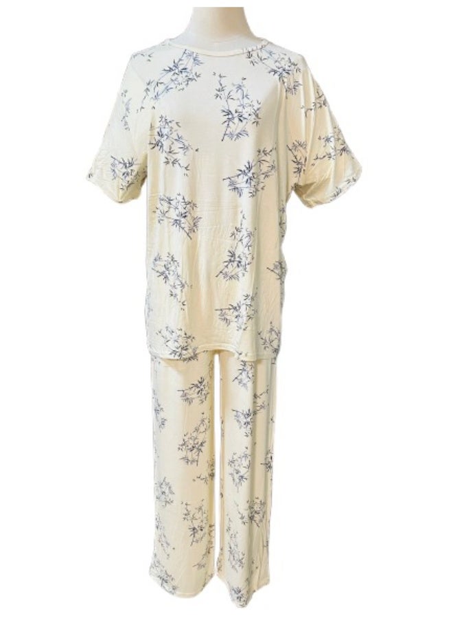 مجموعة ملابس صيفية عصرية للنساء بمقاسات مختلفة، طقم ملابس نوم فضفاضة للنساء - Image 3