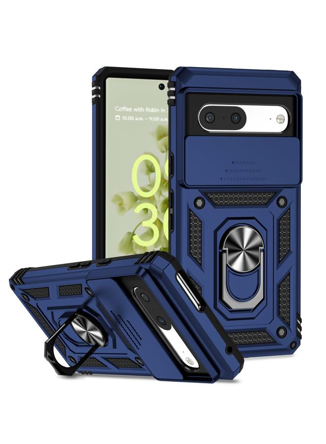 Green Tiger Case For Google Pixel 7 5G Sliding Camshield Holder Phone Case - Image 1