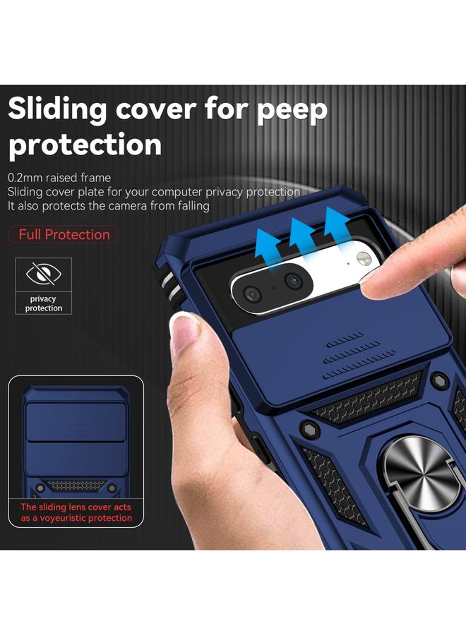 Green Tiger Case For Google Pixel 7 5G Sliding Camshield Holder Phone Case - Image 4