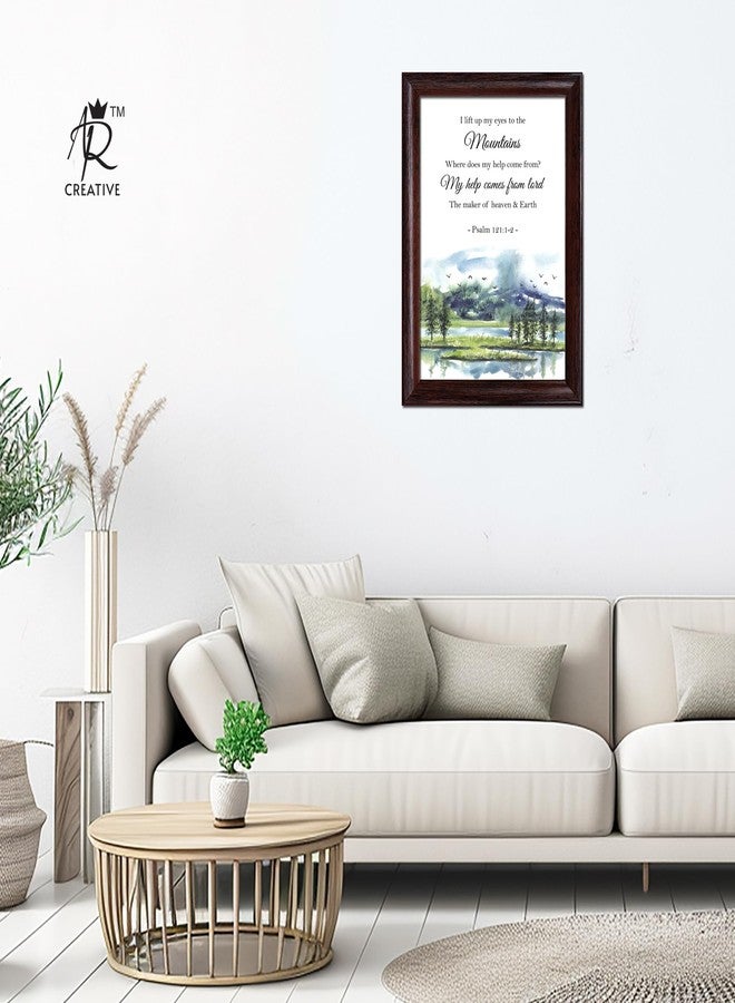 AR Creative I Life Up My To - Bible Verse Wall Photo Framed Wall Poster, Bible Quotes Print with Frame, Home (18 inch x 13.5 inch) Multicolor - Image 2