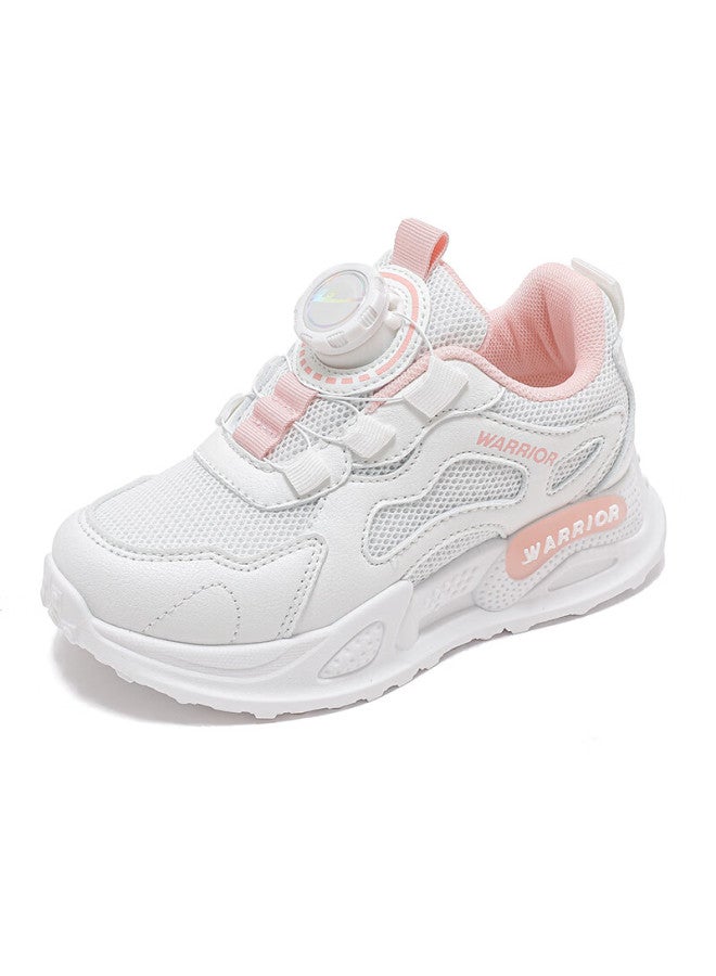 Warrior Kids' White Casual Shoes Spring/autumn Soft Bottom Children's Sports Shoes Wz(cl)-0670 White/pink Size 36 - Image 2