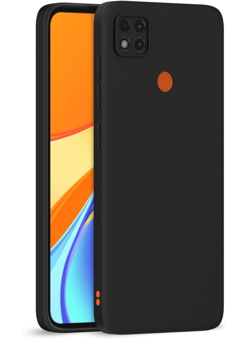 Protective Cover For Redmi 9C , Slim Fit Soft Back TPU Case Flexible Silicone Cover Compatible For Redmi 9C - Black