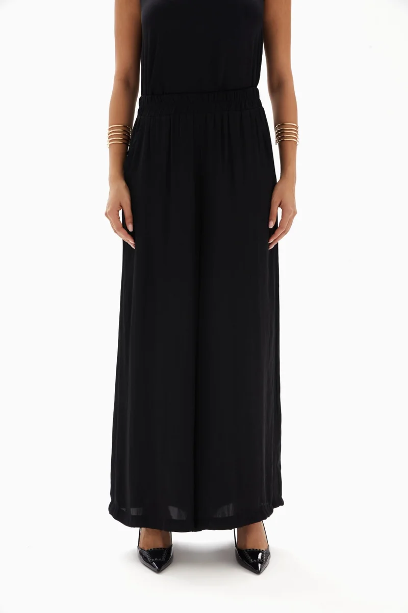 Wecre8 Black High-Waisted Trousers By WECRE8