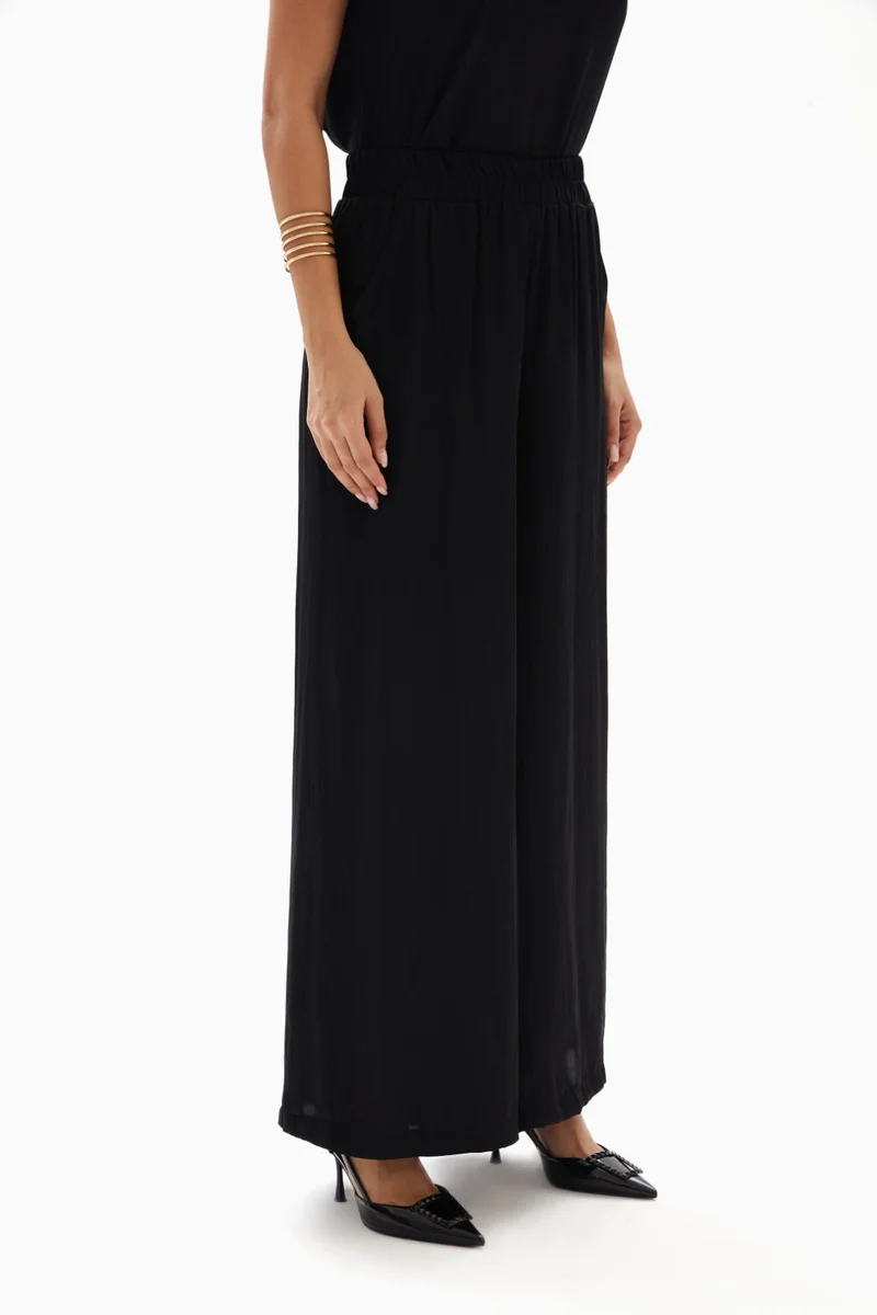 Wecre8 Black High-Waisted Trousers By WECRE8