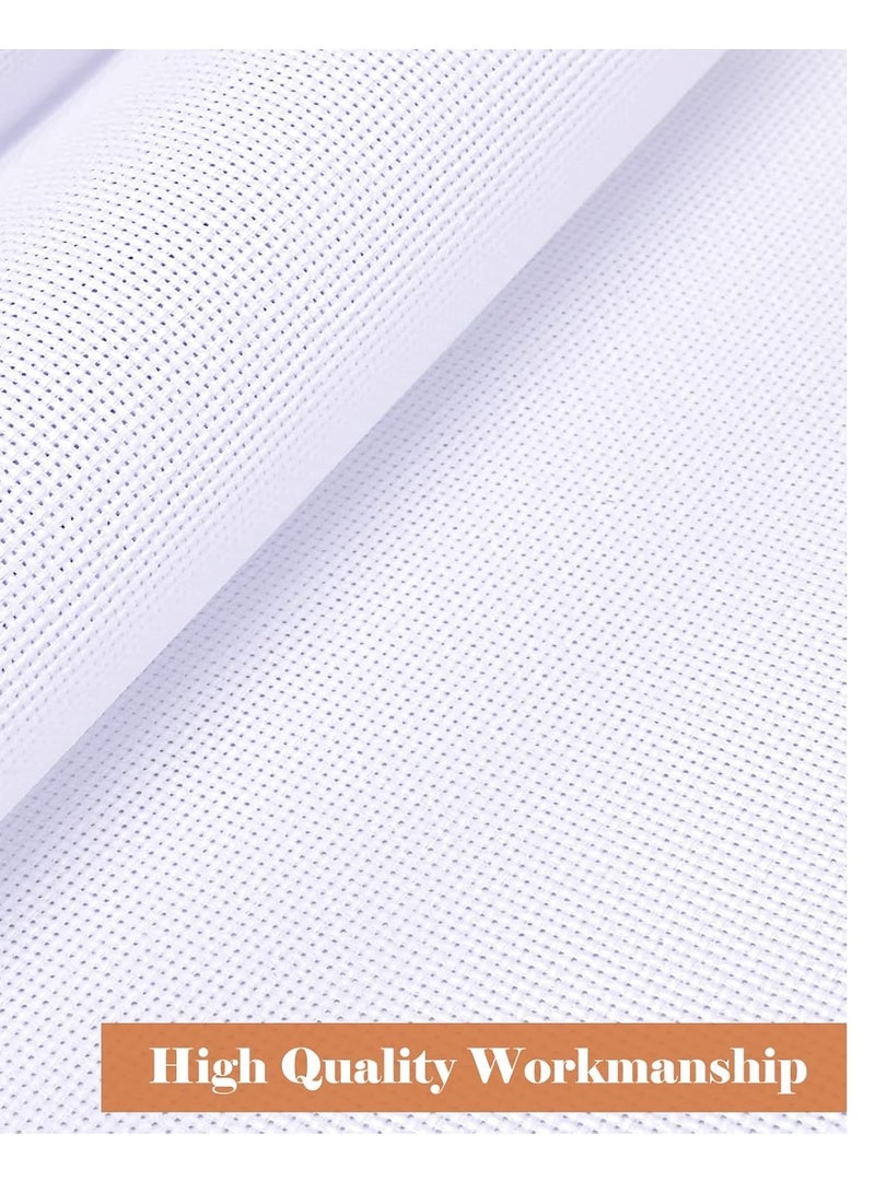 4 Pieces Aida Cloth 14 Count Cross Stitch Fabric,12 by 18inch(14CT,White) - Image 3