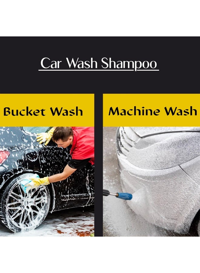 إيفو شامبو غسيل السيارات الفاخر مع الشمع 475 مل، درجة حموضة محايدة، رغوة غنية عالية التركيز برائحة الليمون، آمن، تنظيف عميق خالٍ من الخدوش للسيارة والدراجة والدراجة، لامع للغاية، لمعان خالٍ من الخطوط، للدلو ومدفع الرغوة - Image 2