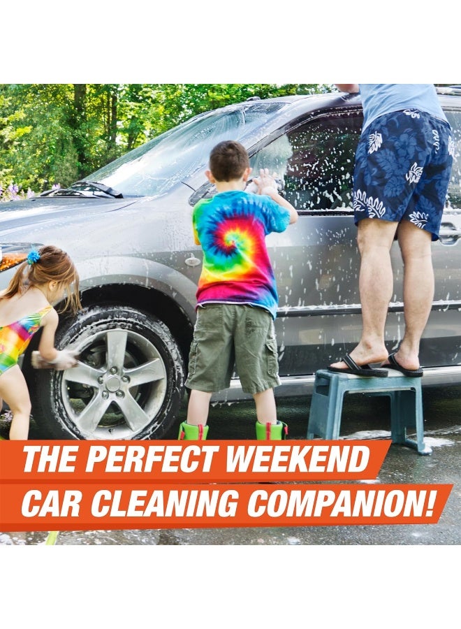 إيفو شامبو غسيل السيارات الفاخر مع الشمع 475 مل، درجة حموضة محايدة، رغوة غنية عالية التركيز برائحة الليمون، آمن، تنظيف عميق خالٍ من الخدوش للسيارة والدراجة والدراجة، لامع للغاية، لمعان خالٍ من الخطوط، للدلو ومدفع الرغوة - Image 5