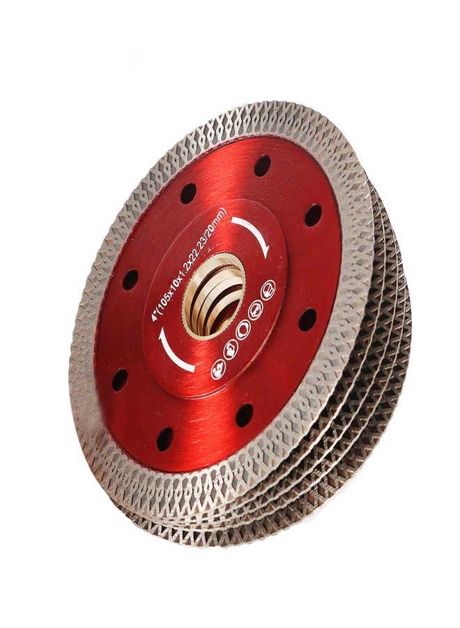 findmall 5Pcs 4 Inch Super Thin Dry Wet Diamond Porcelain Saw Blades Ceramic Cutting Disc Wheels for Cutting Ceramic Tile Porcelain Granite Marbles - Image 1