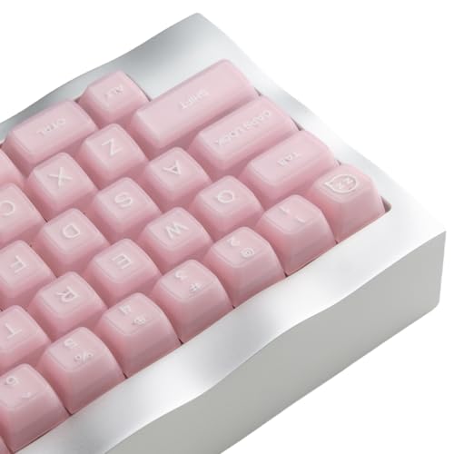 REDQIN ULTRAEQUIP Keycap Set Pink Jade, 160 Keys RSA Profile PBT Keycaps Double Shot Translucent Custom Set with Split 7U Spacebar for Alice ISO ANSI 60, 75, 80, 95, 100% Mechanical Keyboard - Image 1