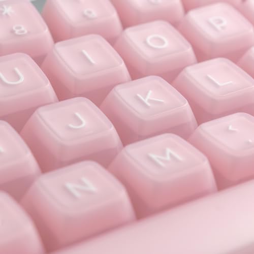 REDQIN ULTRAEQUIP Keycap Set Pink Jade, 160 Keys RSA Profile PBT Keycaps Double Shot Translucent Custom Set with Split 7U Spacebar for Alice ISO ANSI 60, 75, 80, 95, 100% Mechanical Keyboard - Image 3