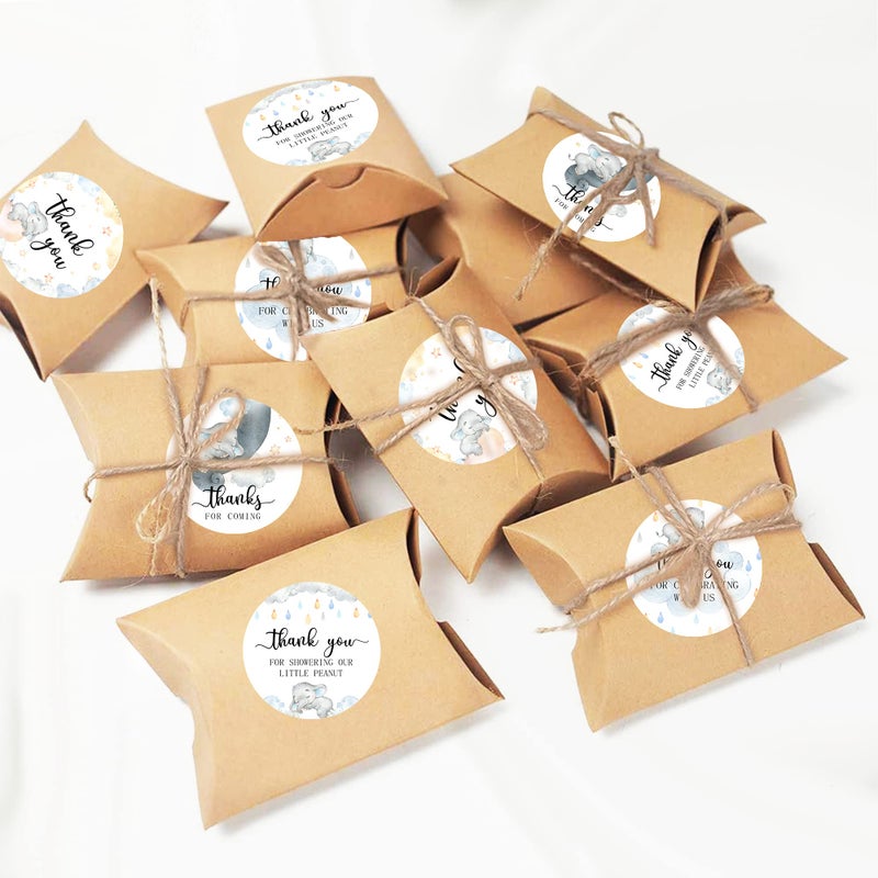 Bemoor 80 Elephant Baby Shower Thank You Stickers, Elephant Themed Baby Shower Favor Label Stickers(2 Inch) - Image 5