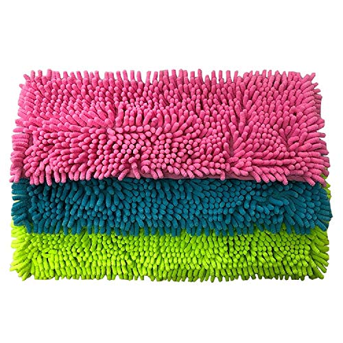 Crownish Home Cleaning Mop Microfiber Pad for Flat Mop Plain Refill (Length =40 cm Width =12 cm/Size) - Set of 2 (2) - Image 1
