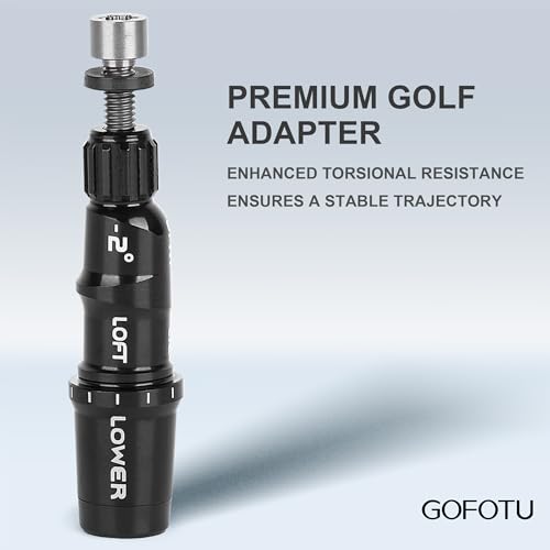 Gofotu Golf Shaft Adapter Sleeve .335 Tip Driver Fairway RH Compatible with Taylormade M1 M2 M3 M4 M5 M6 SIM SIM2 R15 QI10, Qi35 Stealth2, Stealth,BRNR Mini Driver Black - Image 3