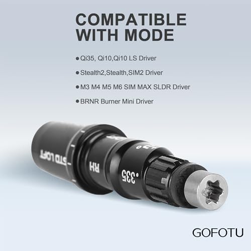 Gofotu Golf Shaft Adapter Sleeve .335 Tip Driver Fairway RH Compatible with Taylormade M1 M2 M3 M4 M5 M6 SIM SIM2 R15 QI10, Qi35 Stealth2, Stealth,BRNR Mini Driver Black - Image 4
