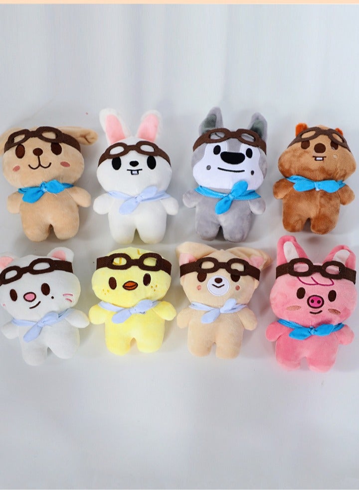 NIBEMINENT 8 Piece Skzoo Plush Toy Stray Kids-20cm - Image 2