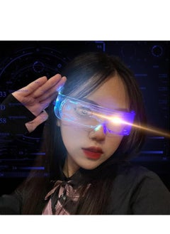 Generic Led Glasses Light Up Glasses Led Visor Glasses Many  Colors , Luminous Glasses forCosplay Party Bar  - Image 1