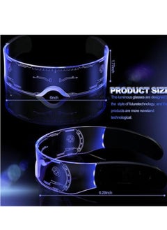 Generic Led Glasses Light Up Glasses Led Visor Glasses Many  Colors , Luminous Glasses forCosplay Party Bar  - Image 3