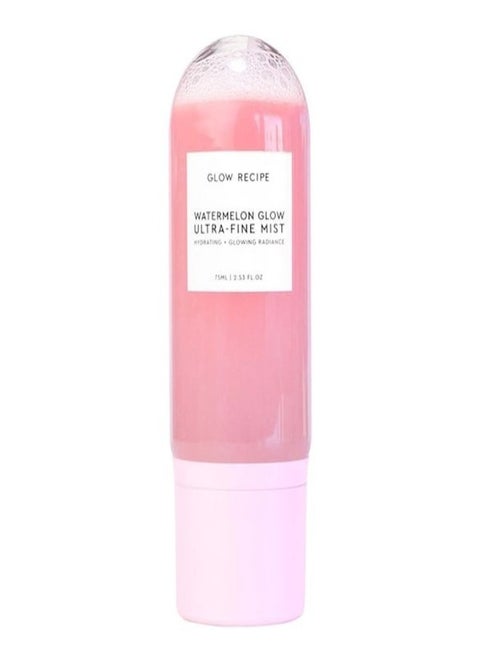 GLOW RECIPE Watermelon Glow Ultra-Fine Mist 75ml – Hydrating, Refreshing Face Mist with Watermelon Extract for Instant Moisture, Glow, and Makeup Setting