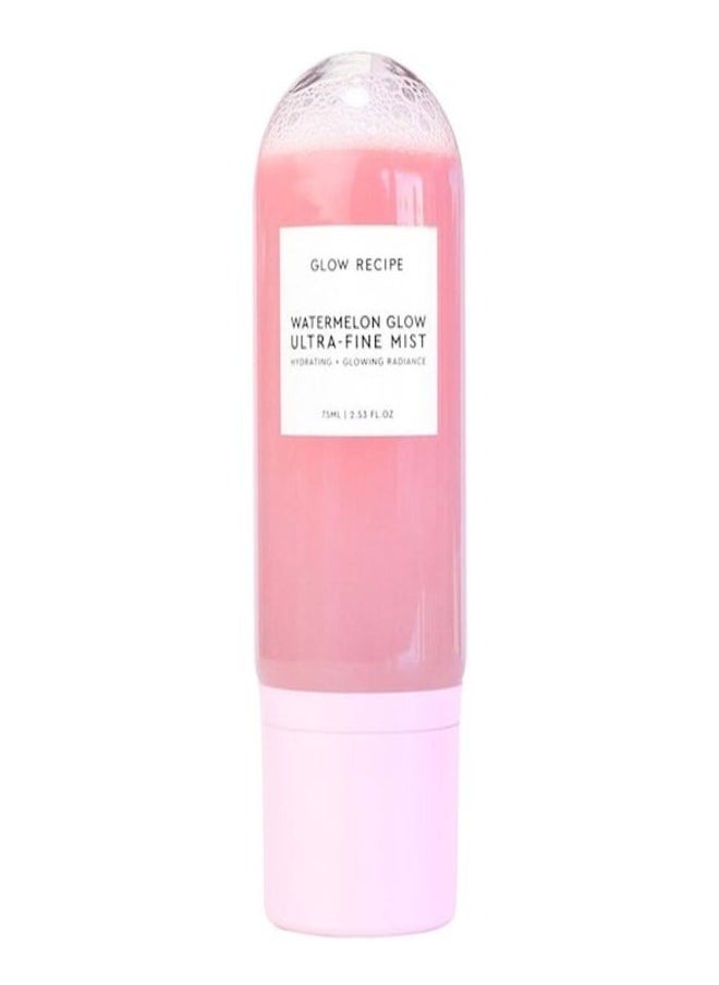 GLOW RECIPE - GLOW RECIPE Watermelon Glow Ultra-Fine Mist 75ml – Hydrating, Refreshing Face Mist with Watermelon Extract for Instant Moisture, Glow, and Makeup Setting - Image 1