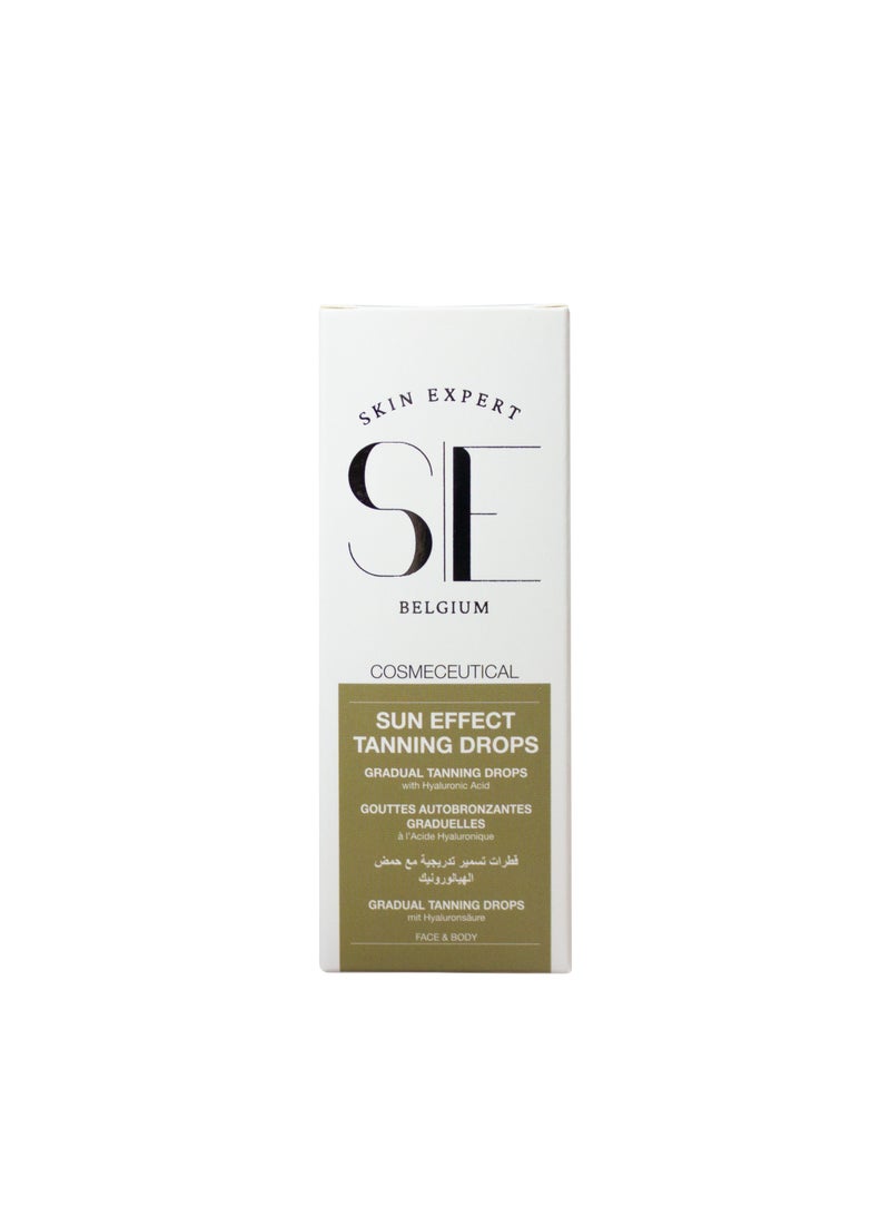 SKIN EXPERT SUN EFFECT TANNING DROPS GRADUAL TANNING DROPS with Hyaluronic Aci - Image 1