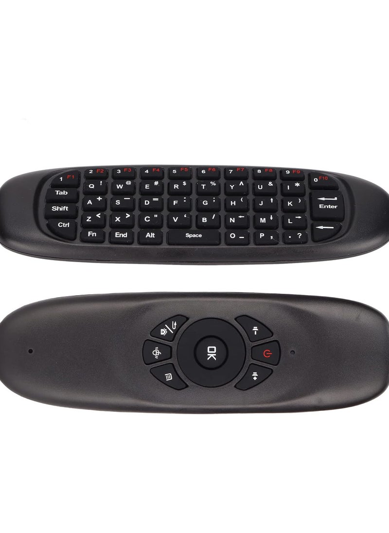 TV Remote Air Mouse, 2.4GHz Connection Air Remote Keyboard Mouse Wireless USB Receiver Air Mouse Remote Multifunction PC Remote Control for TV/Tablet PC/Game Console, Plug and Play