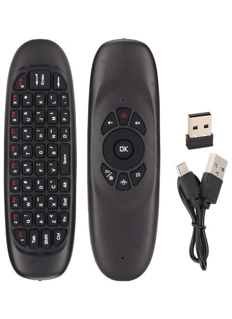 TV Remote Air Mouse, 2.4GHz Connection Air Remote Keyboard Mouse Wireless USB Receiver Air Mouse Remote Multifunction PC Remote Control for TV/Tablet PC/Game Console, Plug and Play