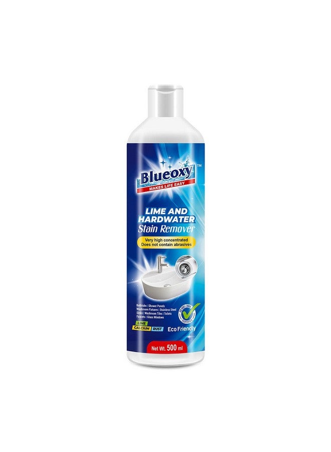 BLUEOXY High-Performance Lime, Rust, Calcium, Stain Remover| Fast Acting Limescale Remover|Cleans Rust, Hard Water Deposits|Power Cleaning|Ecological Formulation| 500 ML|QTY1 - Image 1