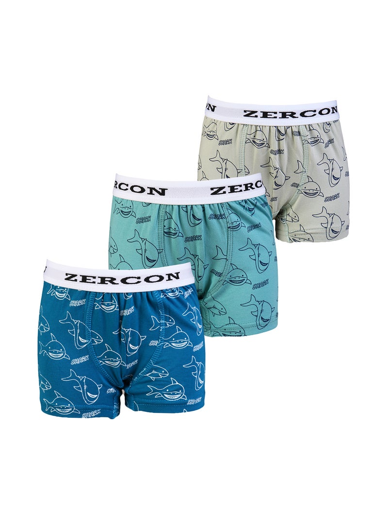 Zercon Underwear set of 3  boxers for Boys  11045 - Image 1