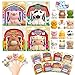 AuroTops 24 Pack Farm Animal Finger Puppets with Unique Cards Valentine Party Favors for Boys Girls Kids Exchange Valentines Gifts - Image 2