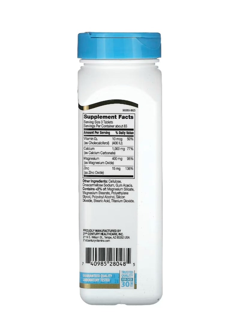 القرن الحادي والعشرون كالسيوم ومغنيسيوم وزنك + د3 250 قرص - Image 2