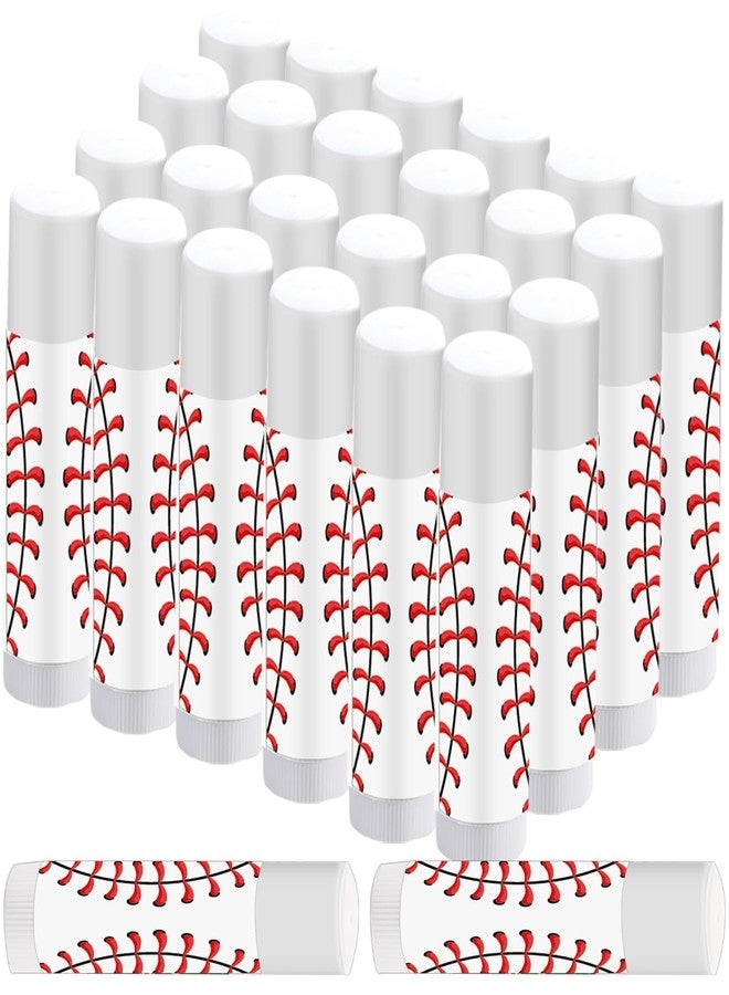 Lonfliness 30Pcs Baseball Lip Balm for Team Gifts Baseball Party Favors Moisturizing Nourishing Lip Balm Gift Bulk Sports Lips Care for Players Men Women Sports Lovers Team Party Guest Supplies - Image 1