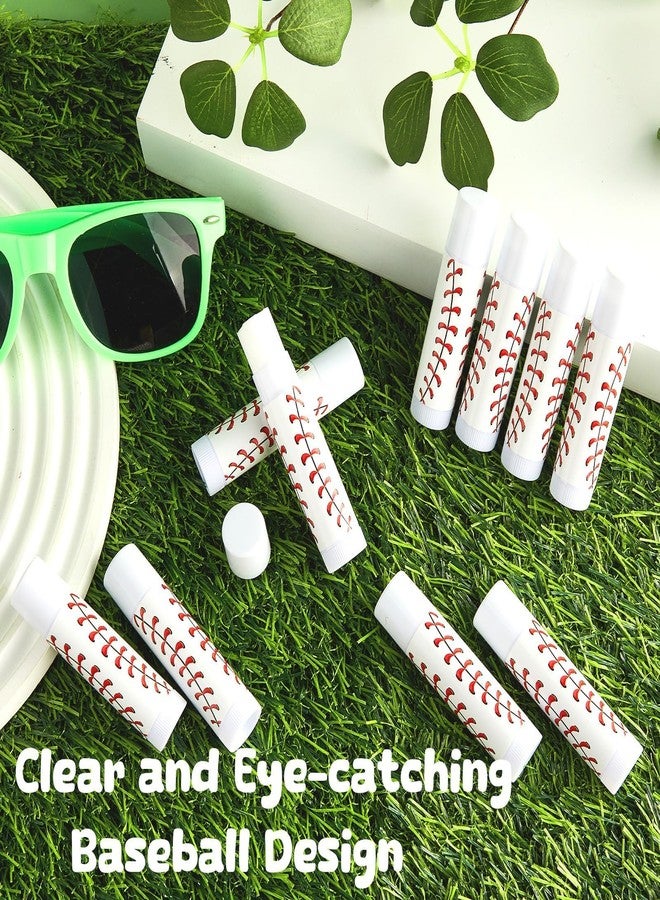 Lonfliness 30Pcs Baseball Lip Balm for Team Gifts Baseball Party Favors Moisturizing Nourishing Lip Balm Gift Bulk Sports Lips Care for Players Men Women Sports Lovers Team Party Guest Supplies - Image 4