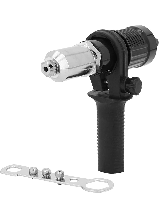 KASTWAVE Rivet Gun Adapter Kit, Professional Rivet Gun Adapter With Handle Grip Riveter Drill Attachment Riveting Hand Tool - Rivet Attachment For Cordless Screwdrivers And Drills - Image 1